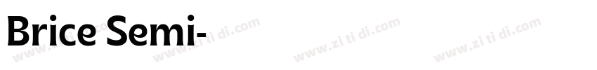 Brice Semi字体转换